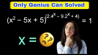 Very Nice Exponential Quadratic Equation | Find the Value of x = ?