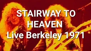 Led Zeppelin - Stairway to Heaven live bootleg, Berkeley 1971 (a "inspired" Jimmy Page)