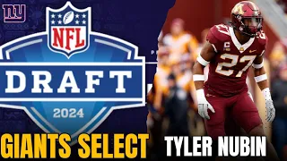 New York Giants Select S Tyler Nubin | NFL Draft Reaction