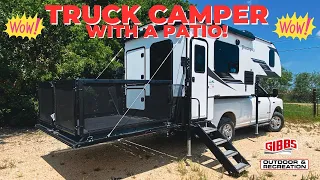 TRUCK CAMPER WITH A PATIO! (2023 PALOMINO BACK PACK 2912)