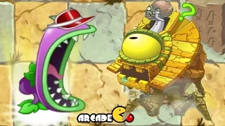 Plants Vs Zombies 2: New Plants New Costume Chomper Vs Egypt Zomboss