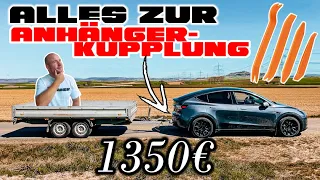 TESLA MODEL Y - ALLES ZUR ANHÄNGERKUPPLUNG - MONTAGE/INSTALLATION + TEST | EFIEBER