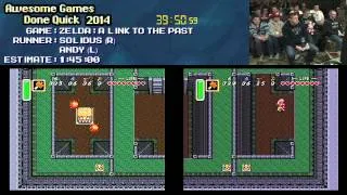 Legend of Zelda: A Link to The Past :: RACE Live [SNES] Andy VS Solidus #AGDQ 2014