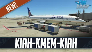 MSFS LIVE | Real World United OPS | *NEW* FSDT Houston (KIAH) | PMDG 737-900ER | Houston to Memphis