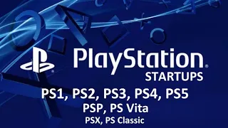 ALL PlayStation Startups (PS1, PS2, PSX, PSP, PS3, PS Vita, PS4, PS Classic, PS5)