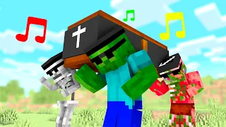 Coffin Dance Meme in Monster School - Minecraft Animation