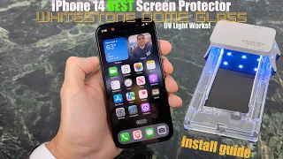 iPhone 14 Pro WhiteStone Dome Glass BEST Glass Screen Protector