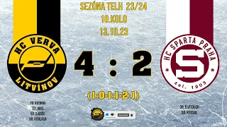 Tipsport Extraliga 10.kolo :Verva Litvínov-Sparta Praha  4:2