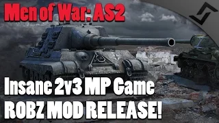 Men of War: Assault Squad 2 - ROBZ MOD RELEASE! - Insane 3v2 Multiplayer Game!