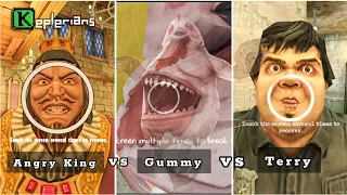Angry King jumpscare vs Gummy vs Terry