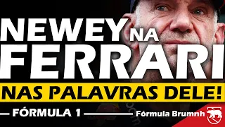 O que ADRIAN NEWEY disse sobre trabalhar na FERRARI? - #f1 #formula1 #formulabrumnh