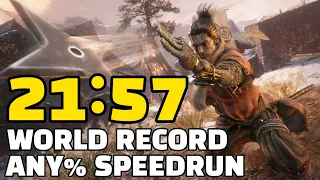 Sekiro Any% Speedrun in 21:57 (Former WR)