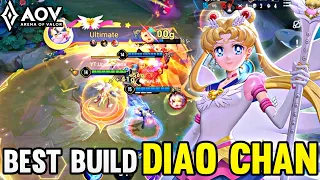 DIAO CHAN/SAILOR MOON GAMEPLAY | BEST BUILD - ARENA OF VALOR | AOV