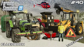 HELPING @kedex DEMOLISH OLD SHED AND SELLING COWS | Ellerbach | Farming Simulator 22 | Episode 40