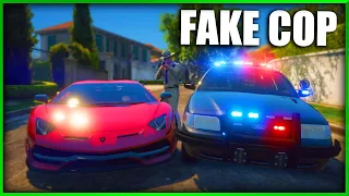 GTA 5 Roleplay - FAKE COP STEALS RARE CARS | RedlineRP