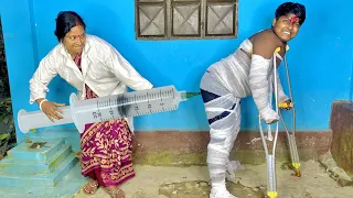 Injection Comedy Video 2022 Must Watch Family Funny Video _Try To Not Laugh Episode-72 By @cdmama2