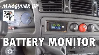 come montare un BATTERY MONITOR sul cruscotto del ducato - camper fai da te