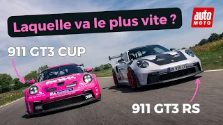 Porsche 911 GT3 RS vs 911 GT3 Cup : la route mieux que la course ?
