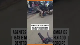 Polícia mata homem negro asfixiado com bomba de gás ao prendê-lo em viatura #shorts