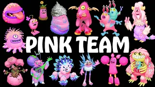 All Pink Monsters (All Sounds & Animations) | My Singing Monsters