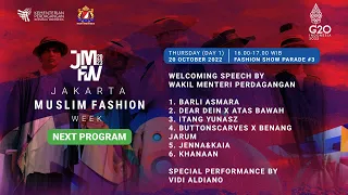 [LIVE] JAKARTA MUSLIM FASHION WEEK 2023, DAY 1 PARADE #3, ICE BSD TANGERANG