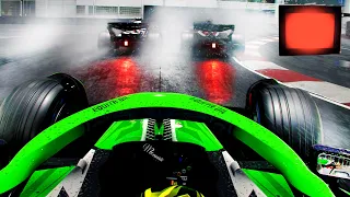 RED FLAG IN MONSOON WET RACE! TRACK DRIES & GIVES US A CHANCE! - F1 23 MY TEAM CAREER Part 16