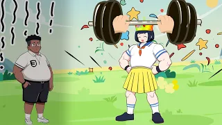 Strong Snow White and Chubby Bob