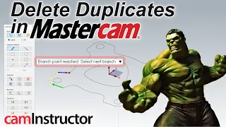 Frustrated by geometry that will not chain in Mastercam? Here's how to Delete Duplicates.