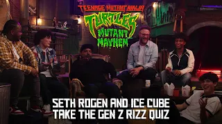 Teenage Mutant Ninja Turtles: Mutant Mayhem | Seth Rogen & Ice Cube Take The Gen Z Rizz Quiz | PPNZ