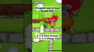 Cheapest Way to beat Round 163 (BTD6) #shorts #btd6 #btdbattles2