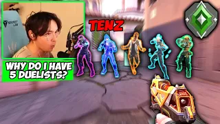When TenZ plays in Ascendant Lobby & sees 5 Duelist in his team...