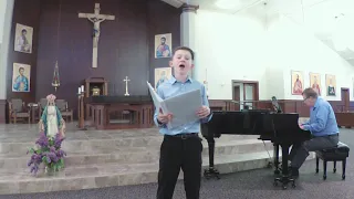 Daniel sings Ave Maria