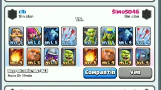 narrando partidas de la arena 1 Clash Royale XD.