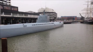 German WW2 submarine Wilhelm Bauer ( U-2540 ) launched on 13 January 1945. Now Based At Bremerhaven.