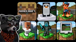 Minecraft Trial, Craftsman Super, Creepypasta, SkibidiToilet, Craftsman Survival, Craftsman Java