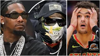 QUAVO & OFFSET REFUSE TO SIT NEXT TO EACH OTHER AT HAWKS GAME