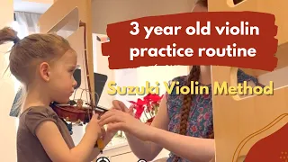 3 YEAR OLD VIOLIN PRACTICE ROUTINE * Suzuki Method 😊💙🎶 #reallife