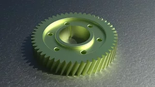 2D to 3D in Autocad _ Mechanical Gear