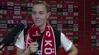 Interview mit Eintracht Frankfurt Spielerin Laura Freigang nach 1FC Köln vs Eintracht Frankfurt