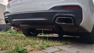 bmw 540i m performance  exhaust cold start