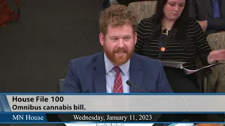 MN House Commerce Committee hears marijuana legalization bill, HF100 1/11/23