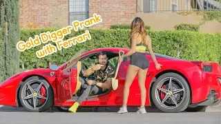 Gold Digger Prank with Ferrari | HoomanTV