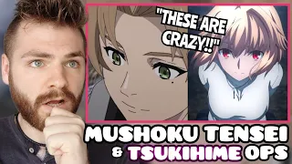 First Time Reacting to MUSHOKU TENSEI + TSUKIHIME REMAKE Openings | New Anime Fan!