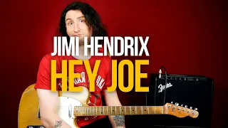 Как играть Hey Joe Jimi Hendrix на гитаре