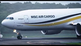 MSC Air Cargo Boeing 777F N710GT Landing at Narita 34R | NRT/RJAA | Atlas Air