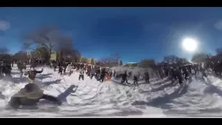 360º video takes you inside huge D.C. snowball fight