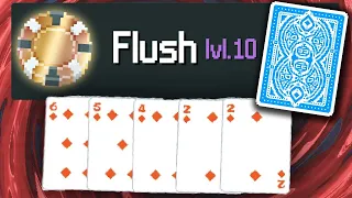 It's flushes all the way down! | Gold Stake Blue Deck | Balatro