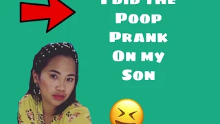 I did the poop challenge on Christopher!
