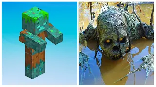 MINECRAFT: CHARACTERS in Real Life (mobs, animals, items) | Realistic In the Laboratory