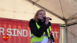 ver.di - Warnstreik in Schweinfurt im Rahmen der Tarifrunde